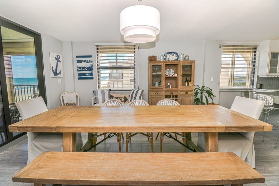 Views of Intracoastal and Ocean From Dining Room