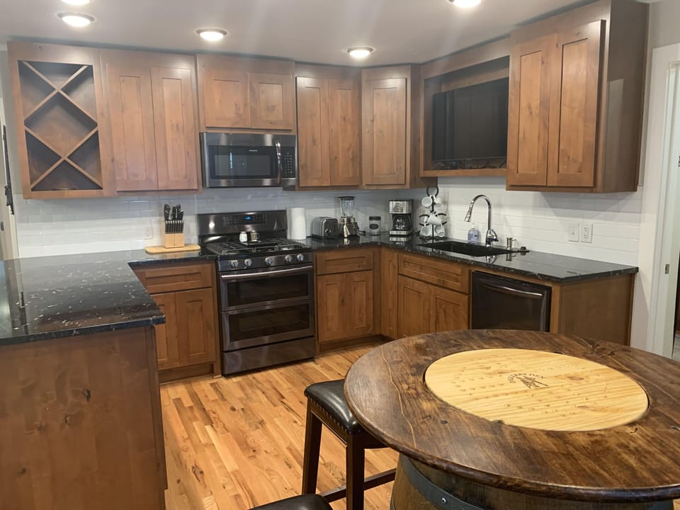 Kitchen with appliances.