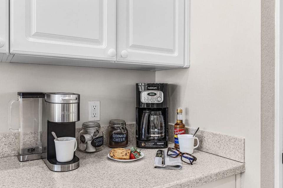 A world class coffee station - java or joe - enjoy it!