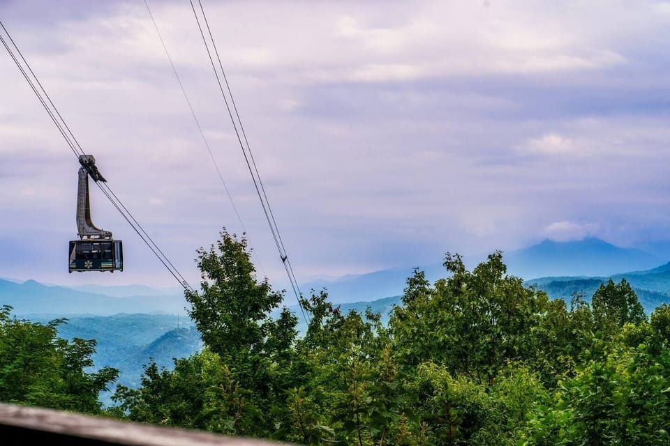 Ober Mountain Tramway goes by the cabin