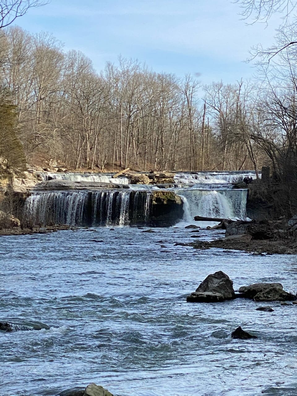 A five minute hike from the lodge. Bring your picnic basket. 