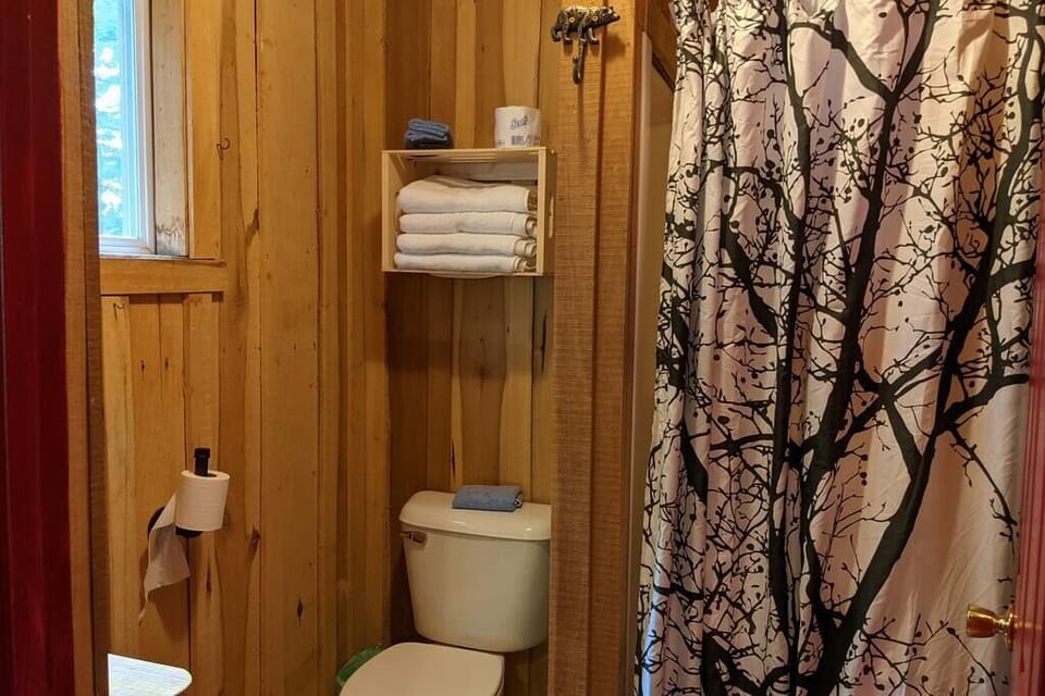 Cabin 7 bathroom with walk-in shower