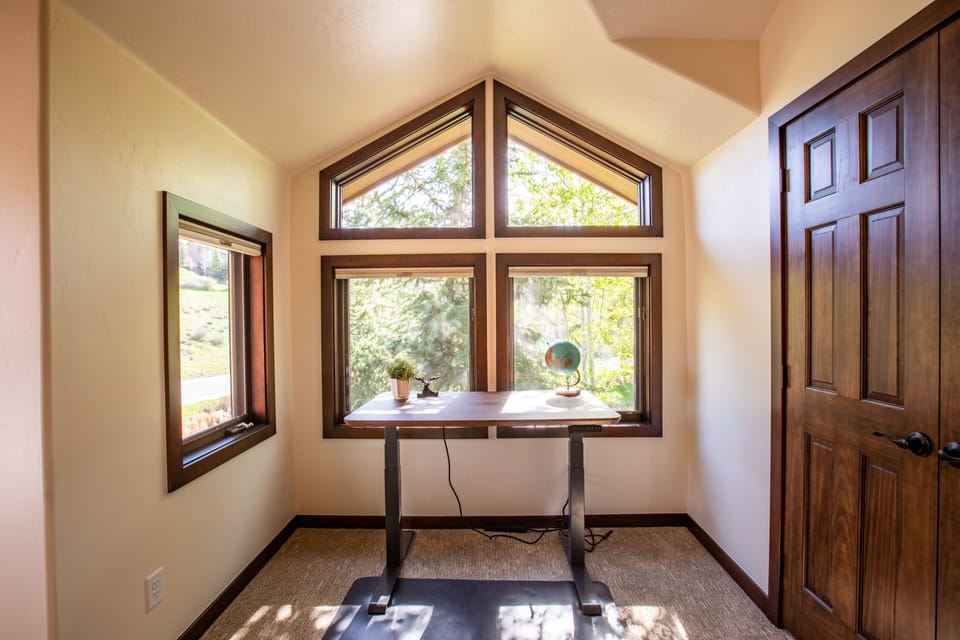 Dedicated work space in Master bedroom.