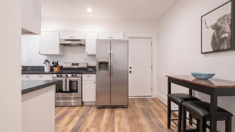 Kitchen and Bar-Shabby to Chic Downtown Getaway