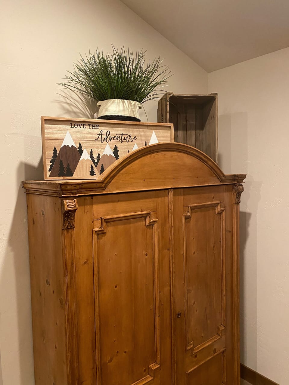 Playroom armoire for kids closet