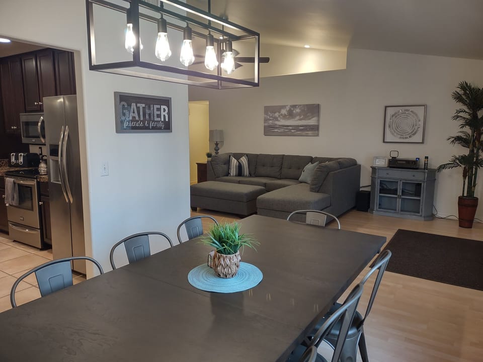 Large dining table to seat 8.