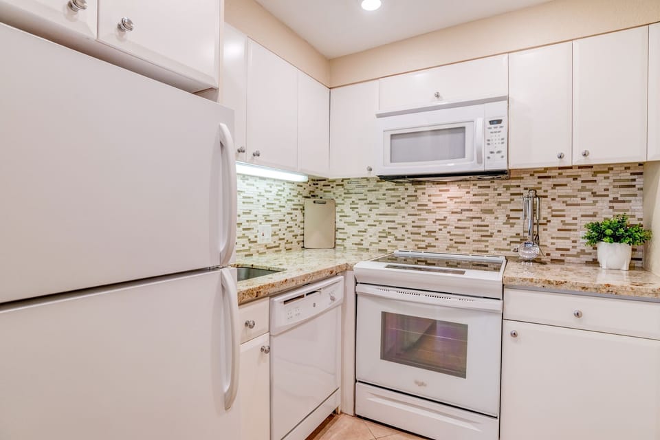 Remodeled kitchen with appliances