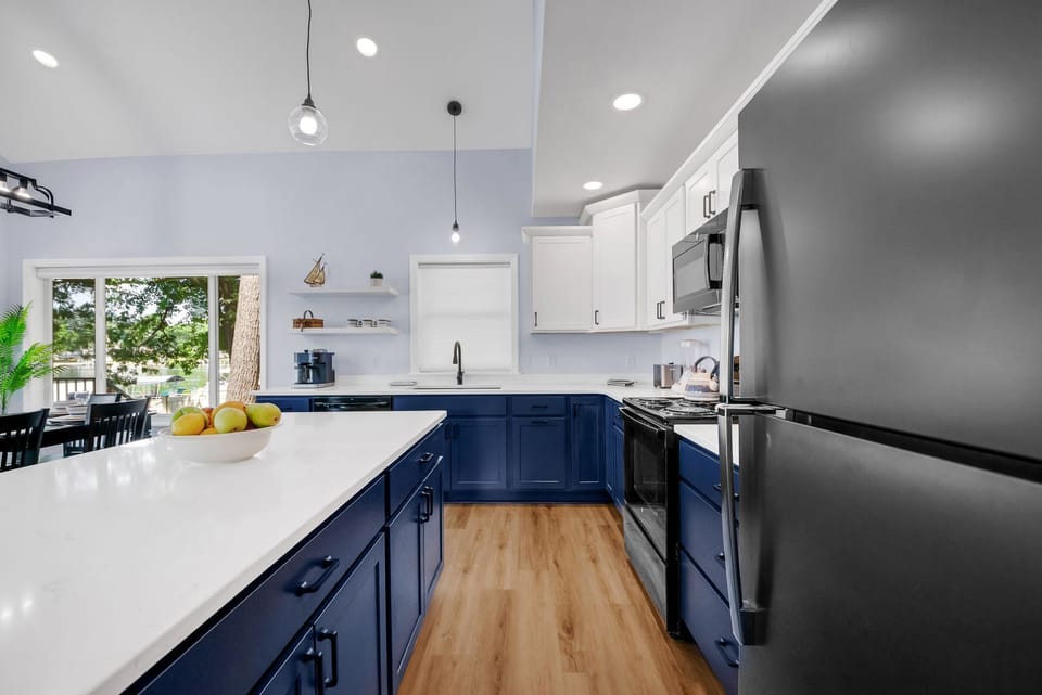 View into kitchen as you enter from hallway