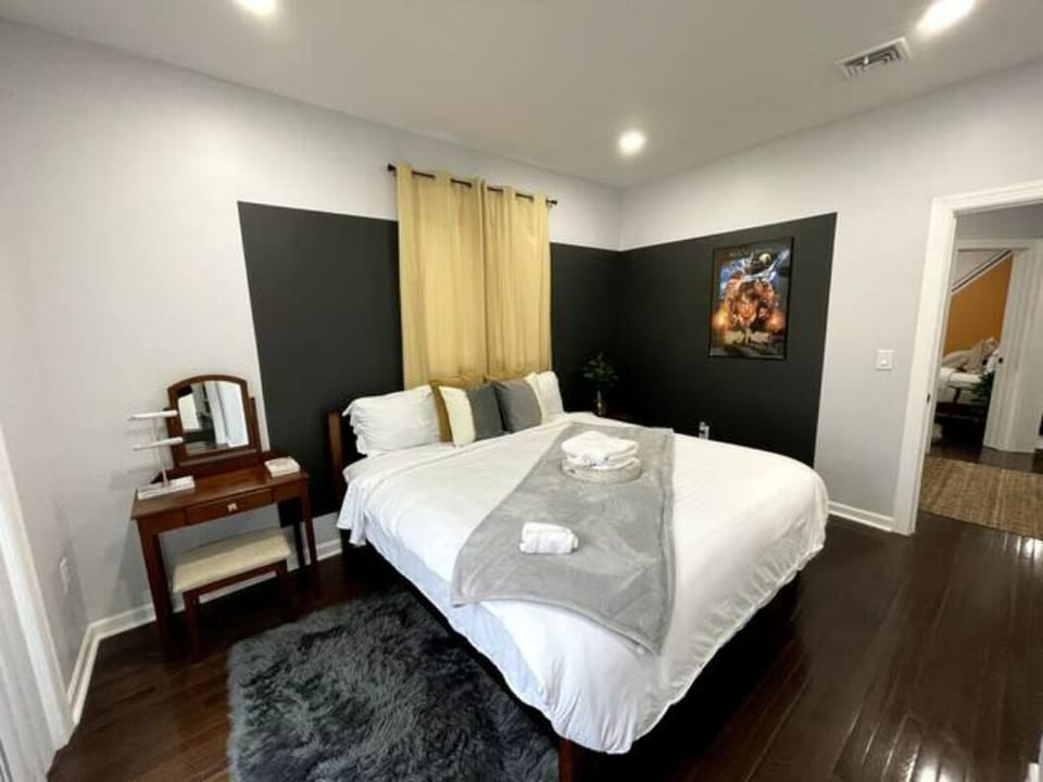 Welcome to our elegant bedroom, a haven of sophistication and serenity. Soft, neutral tones set a calming backdrop, while luxurious fabrics and refined furnishings add a touch of opulence. The centerpiece is a stylish dresser, adorned with intricate details and fine craftsmanship. Its spacious drawers provide ample storage, ensuring both beauty and functionality. Every element ...