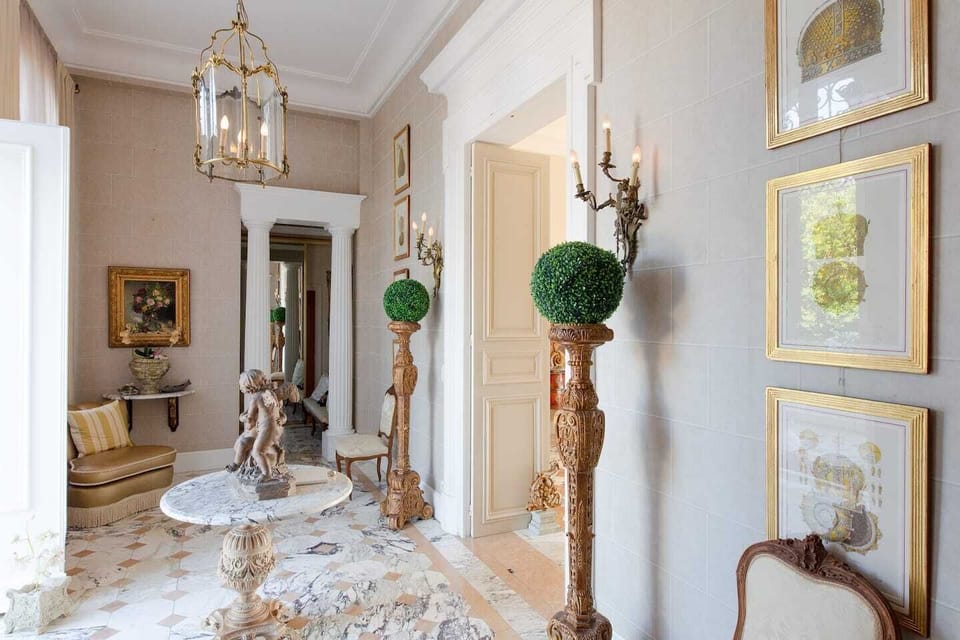 The entrance of the Chateau, opening up to the living room
