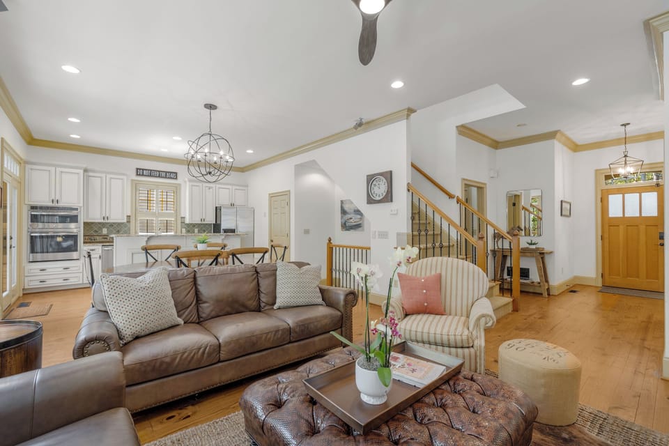 Open concept floor plan