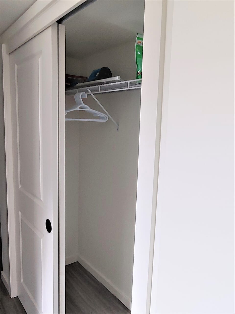 Living room area closet