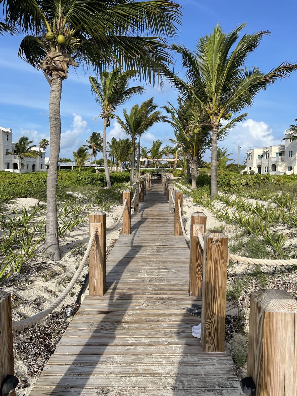 Broadwalk from the  white sand beach - welcoming you back to the pool and condo
