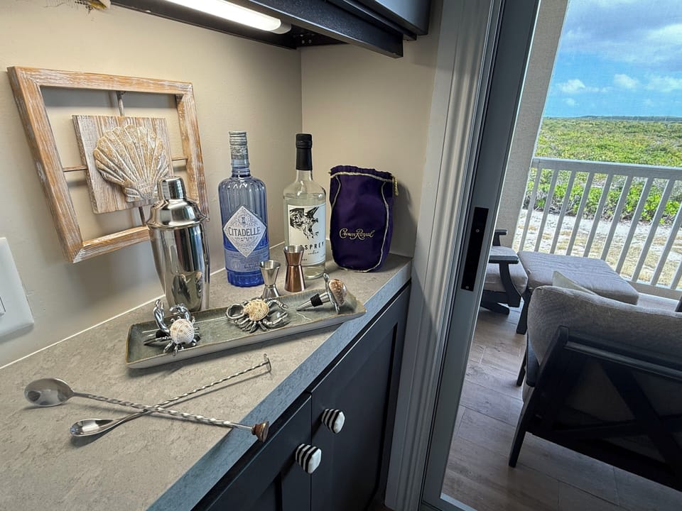 This is the Caribbean and so always cocktail time - (Drinks not included )