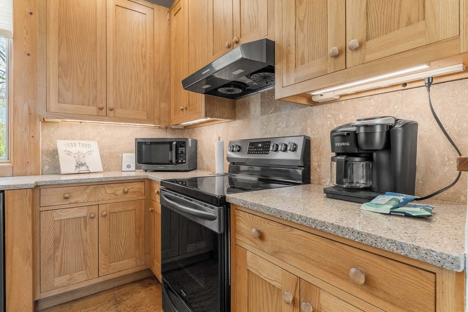 Fully stocked kitchen