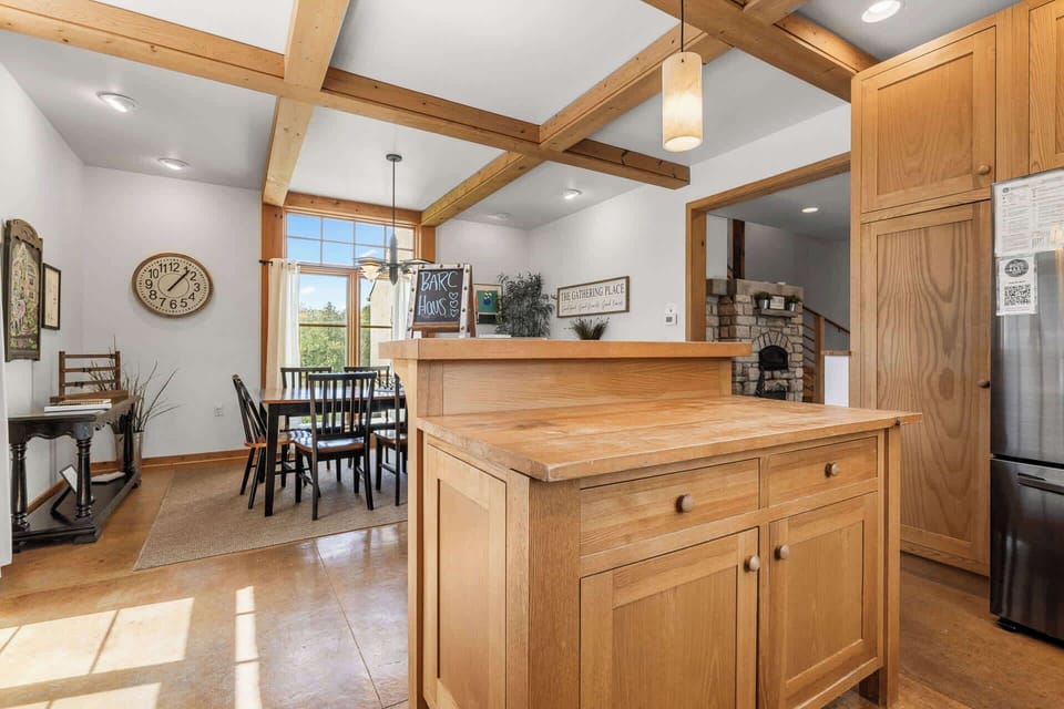 Open kitchen area