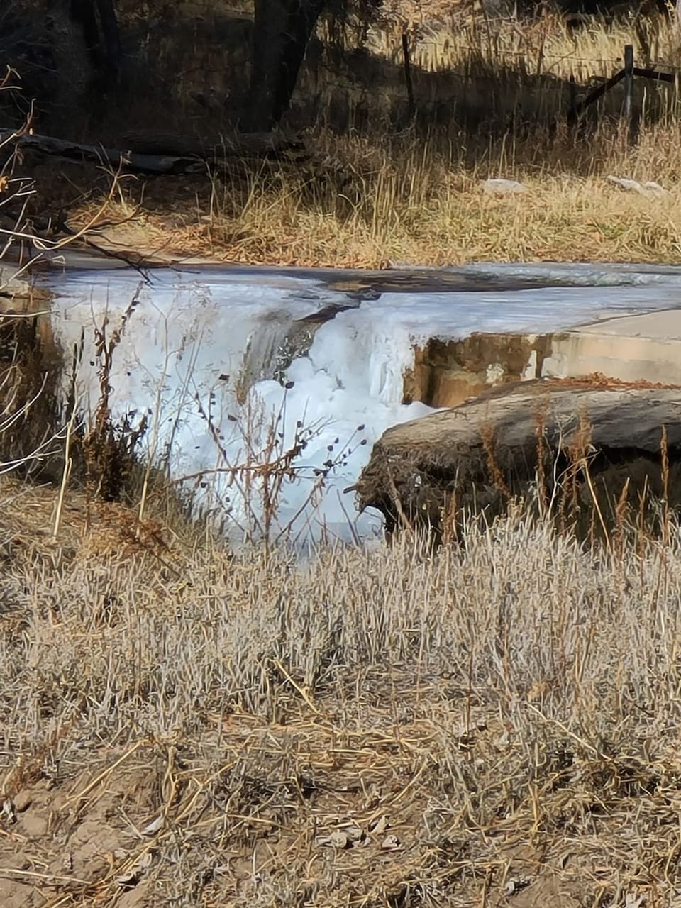 stream frozen in time