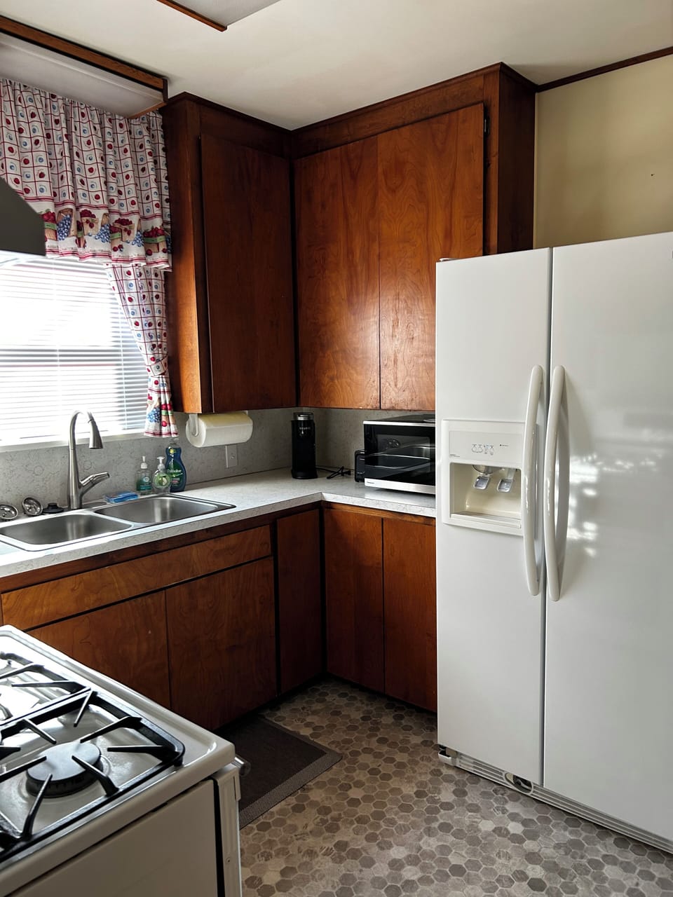View of kitchen.