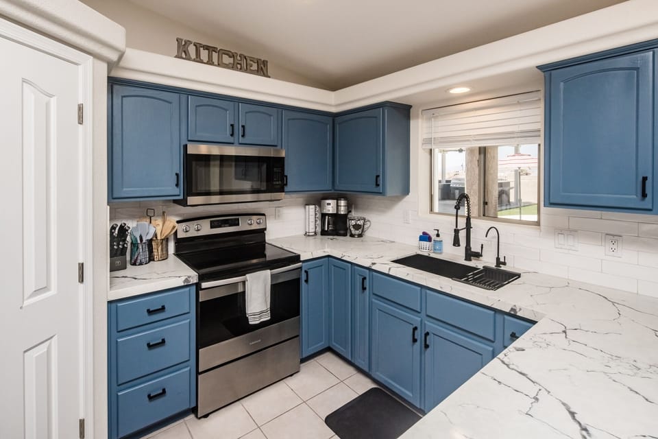 Fully stocked kitchen