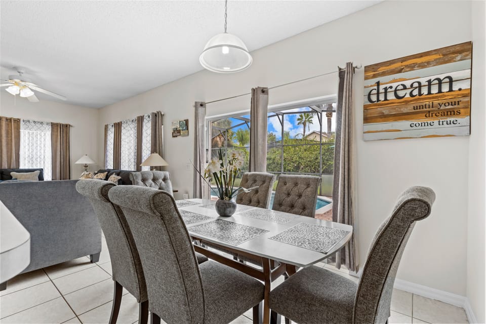 Different view of dining area.