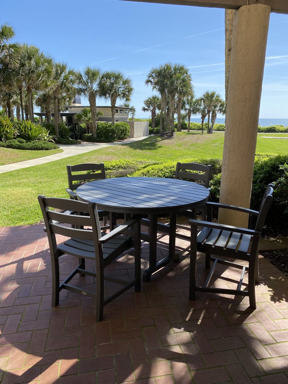 Ocean views from patio