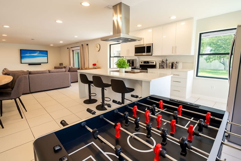 Experience the thrill of competitive foosball games - pure excitement and friendly competition