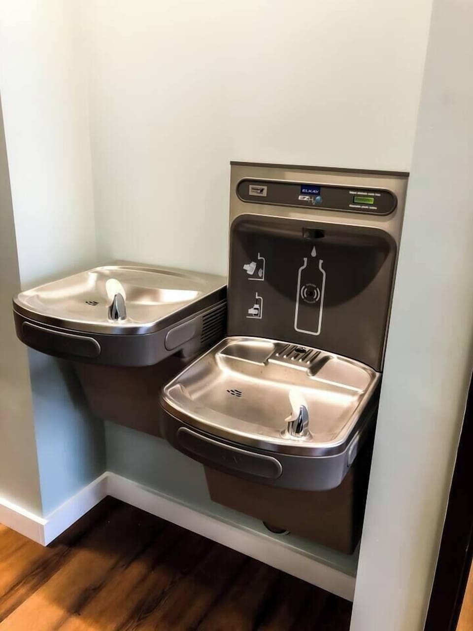 Water fill station in clubhouse