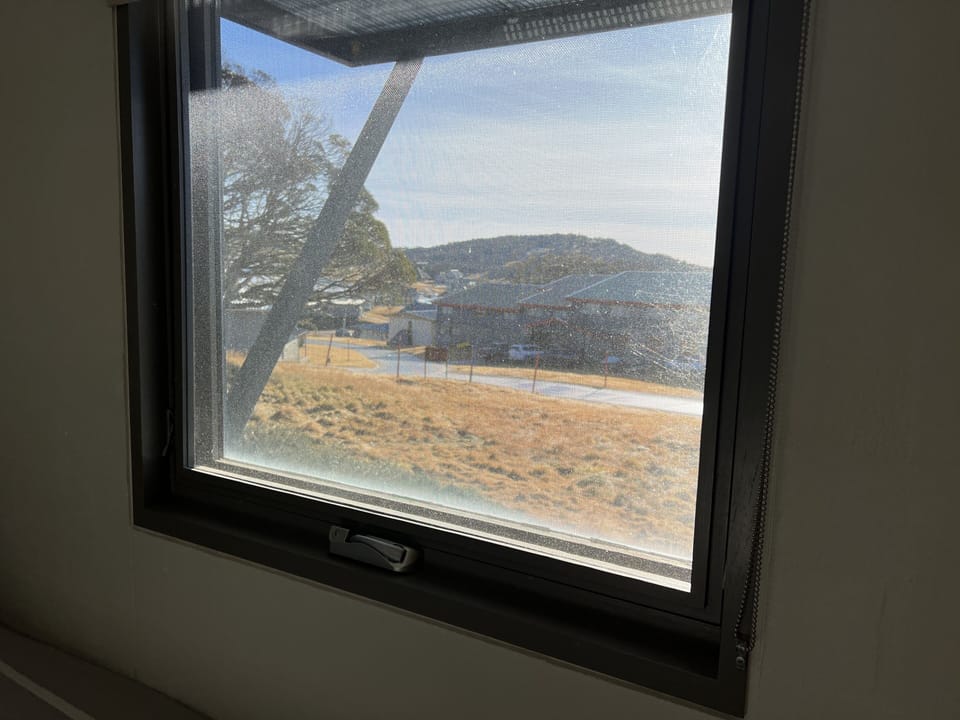 View out front window of Bedroom 3 (in autumn).