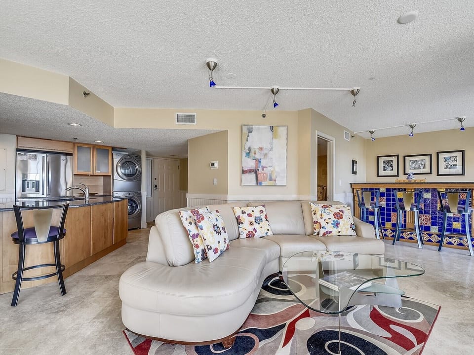 Living Room and Kitchen at 1402 Villamare