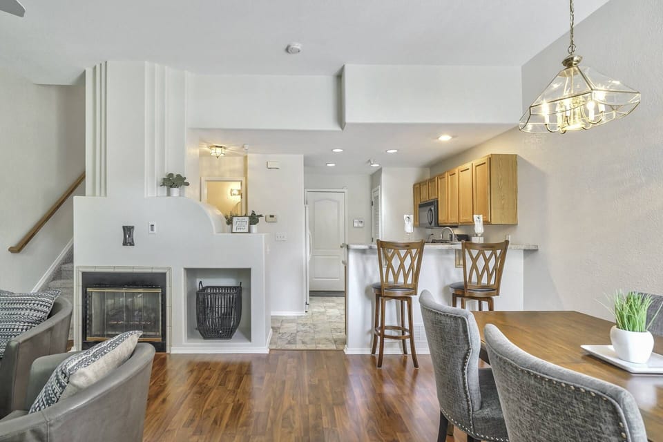 Living, Dining, Kitchen and garage access through the kitchen.