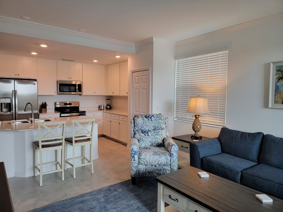 View of kitchen from the living room