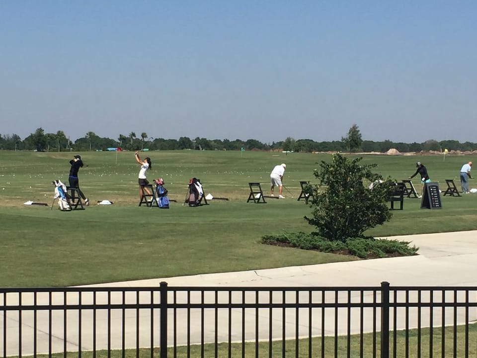 Championship grade golf driving range