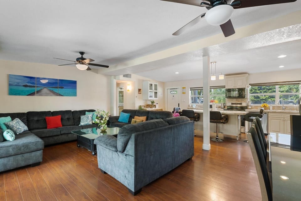 Open kitchen where you can enjoy spending time with family while cooking :) 