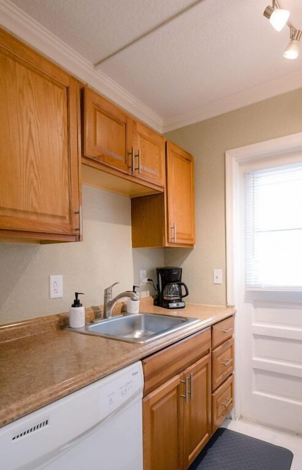 Kitchen cabinets are stocked with everything you need to create a delicious meal