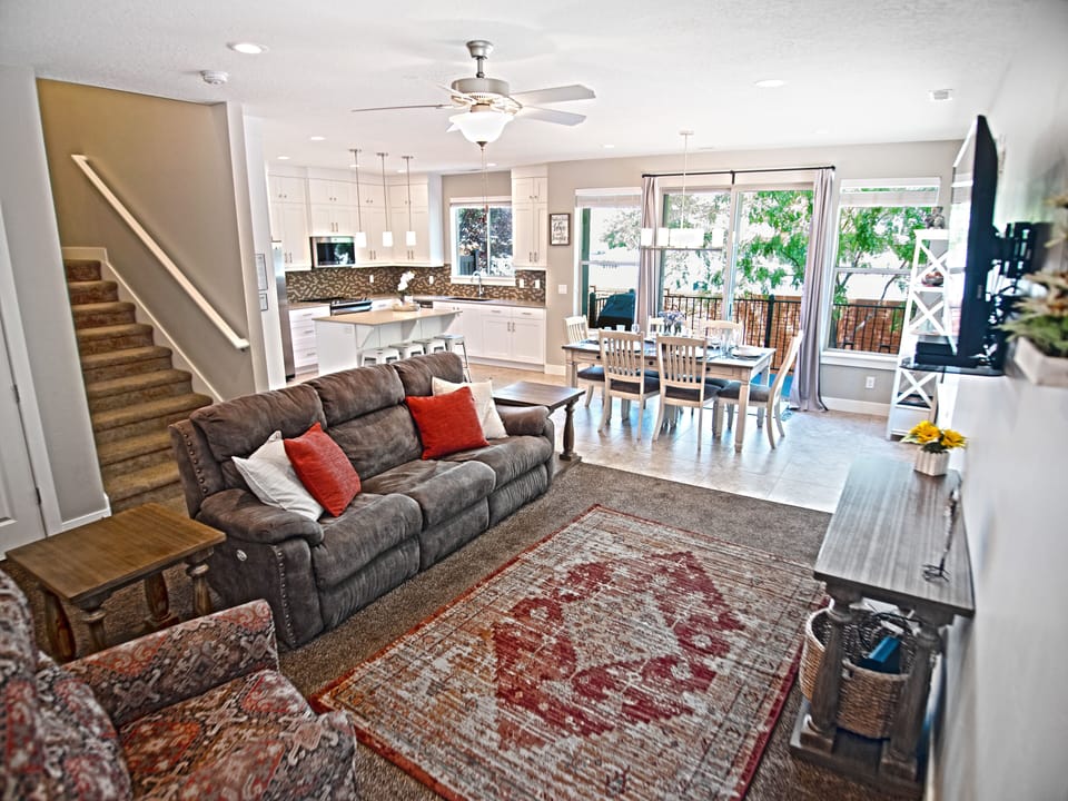 Family Area with 65 inch Smart LED TV which is Netflix and Apple TV Supported