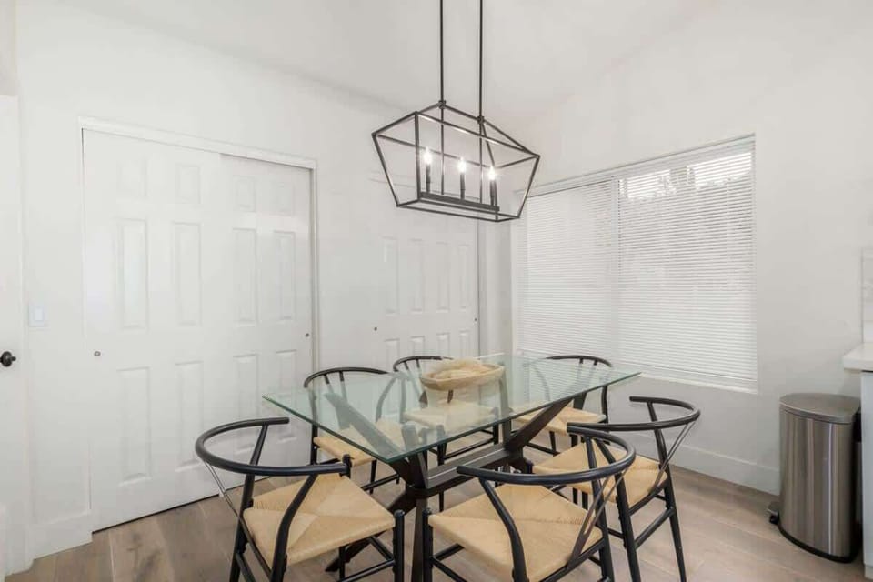 Glass Top Dining for up to Six