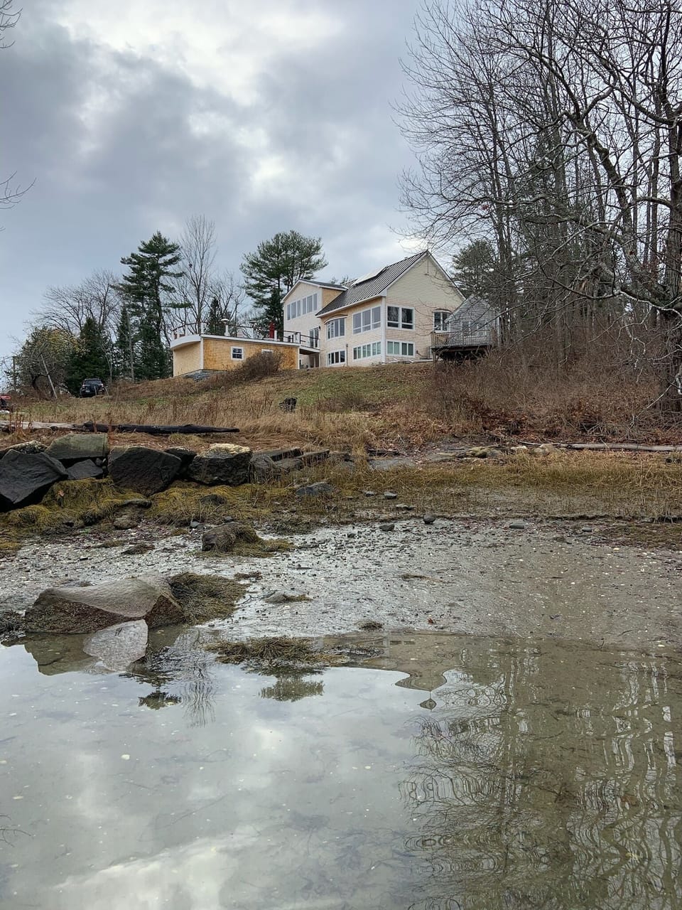 The view from the water.