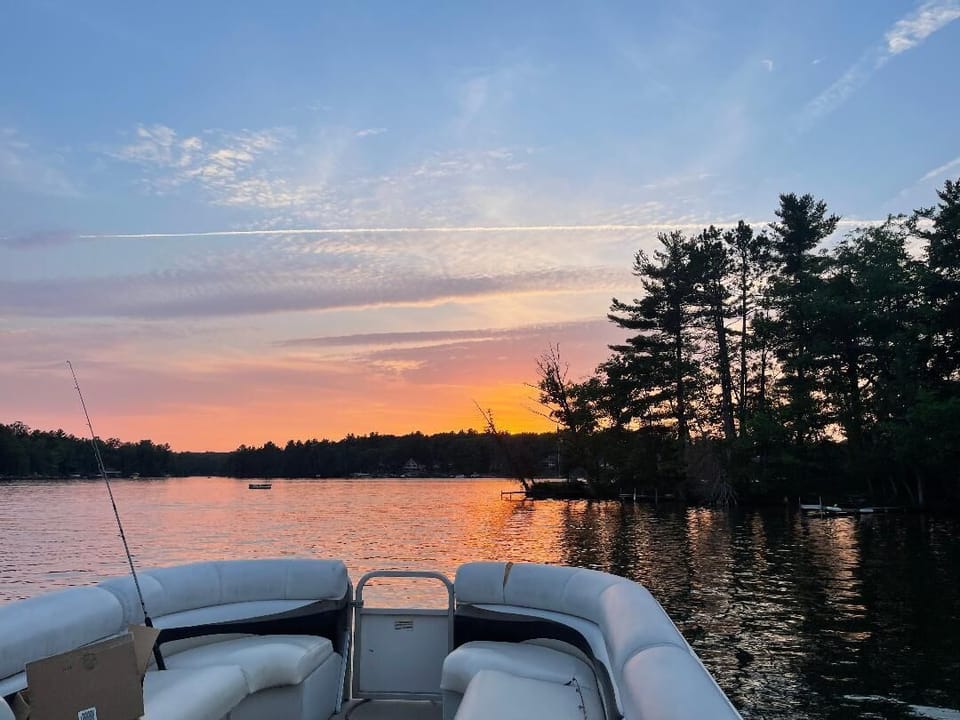 Typical sunset view from the lake