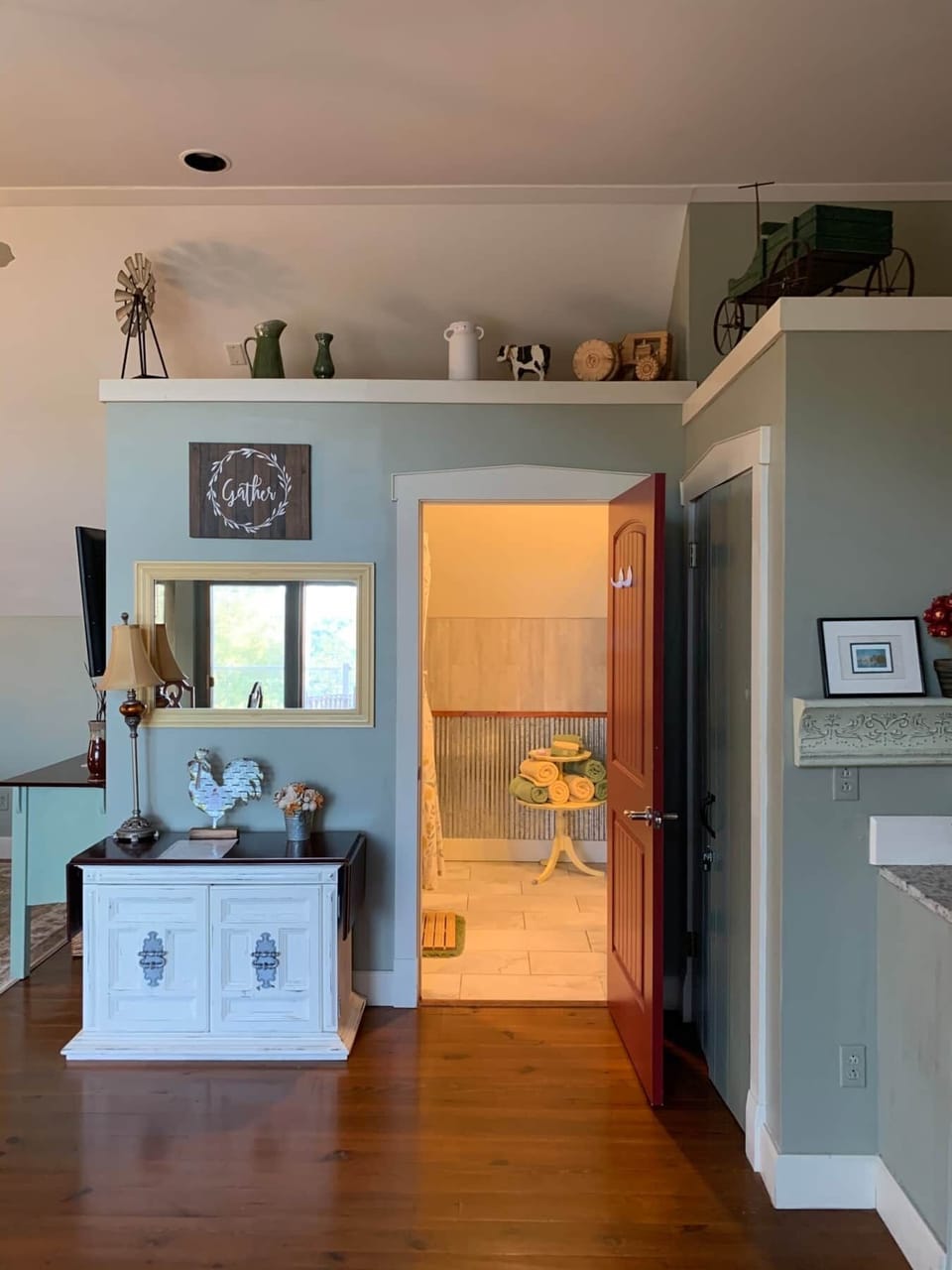 custom bathroom entrance