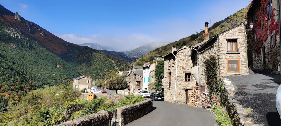 The Mountain Village House is located in Nohèdes, Pyrénées Orièntales, France.