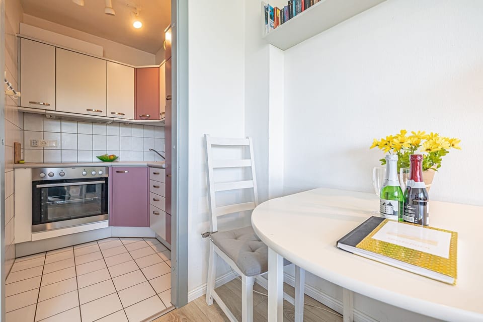 open kitchen with dining area