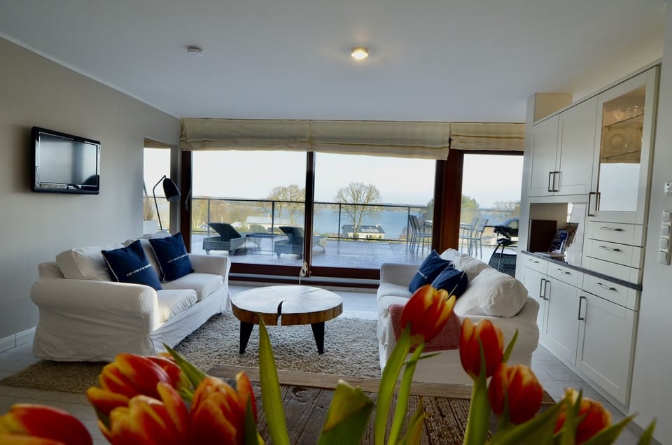 comfortable, bright living area