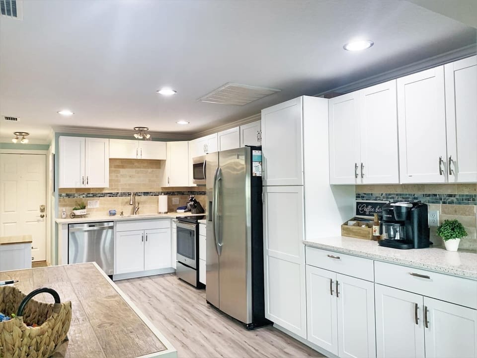 Chef inspired kitchen with coffee bar
