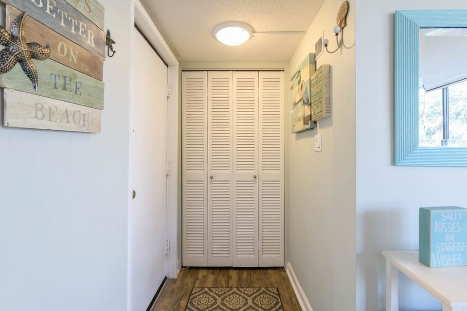 Large storage closet full of beach gear and games