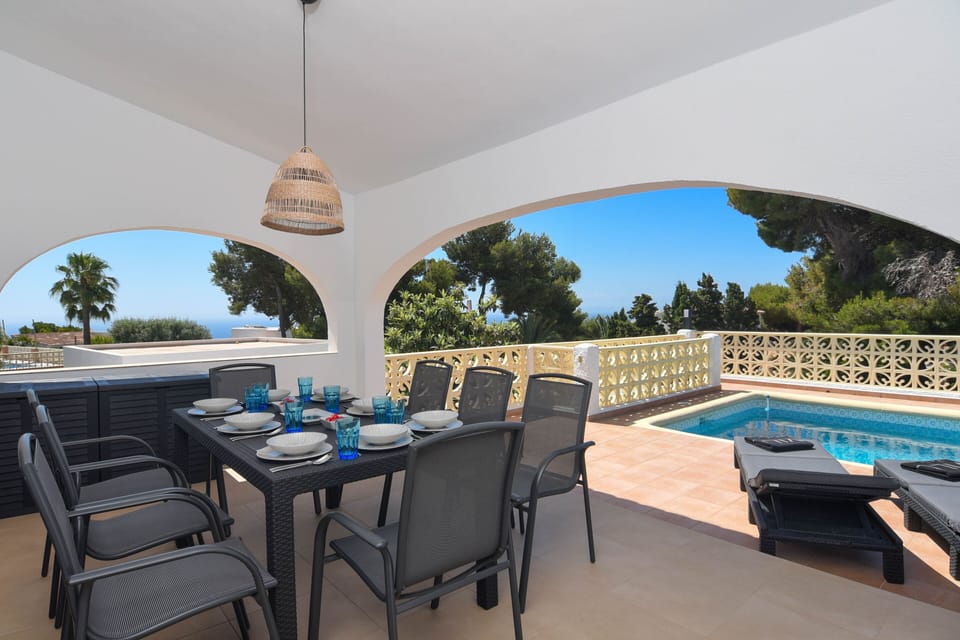Terrace and pool