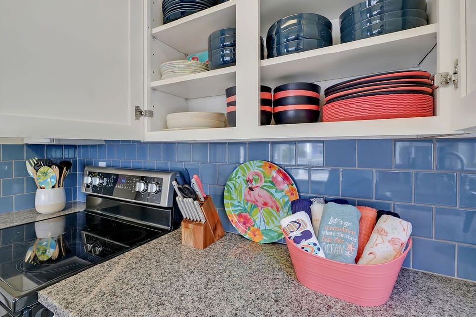 Dishes, Children's Dishware, Pots, Pans, Basic Condiments Provided