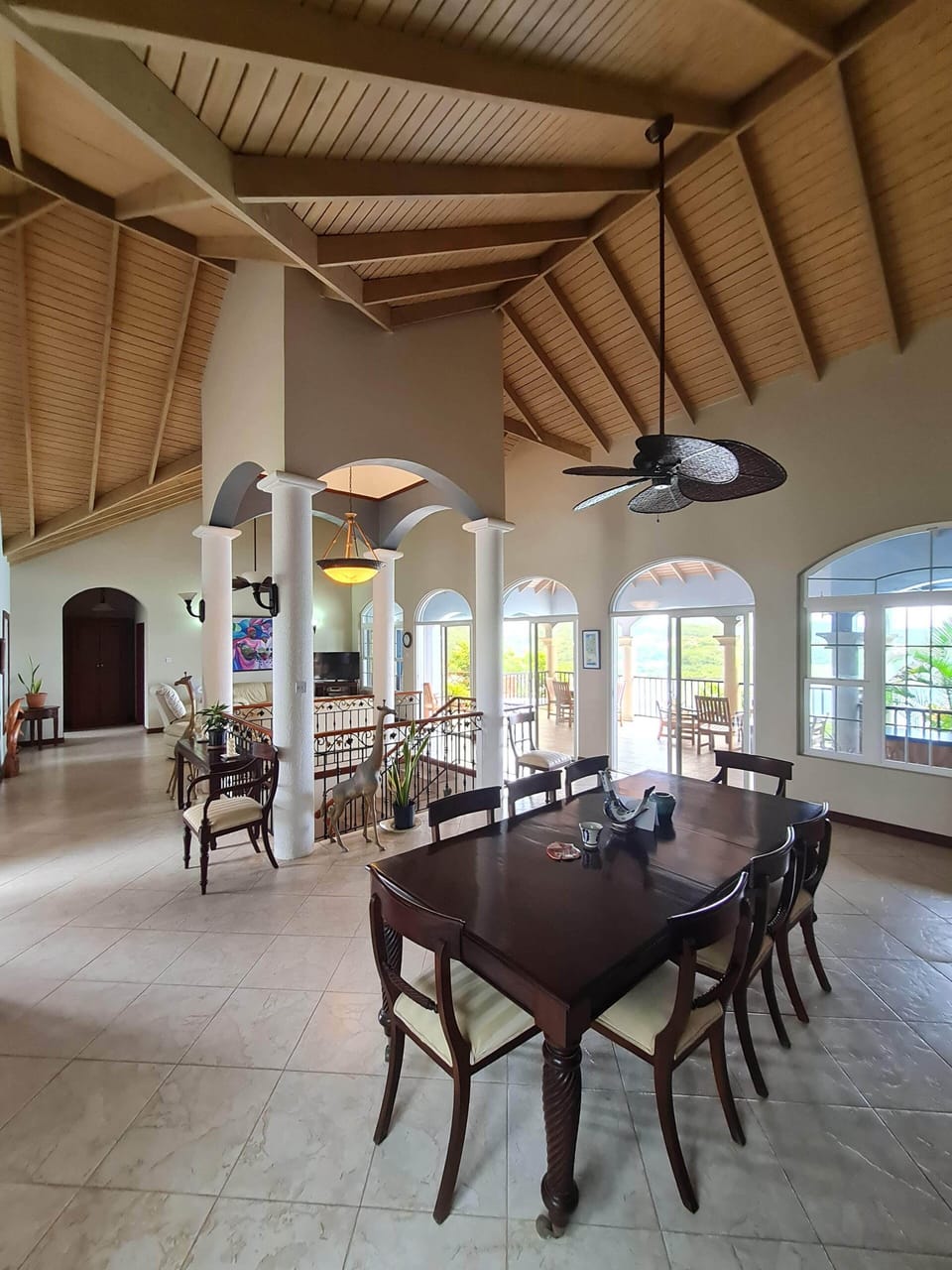 Dining area across to livingroom