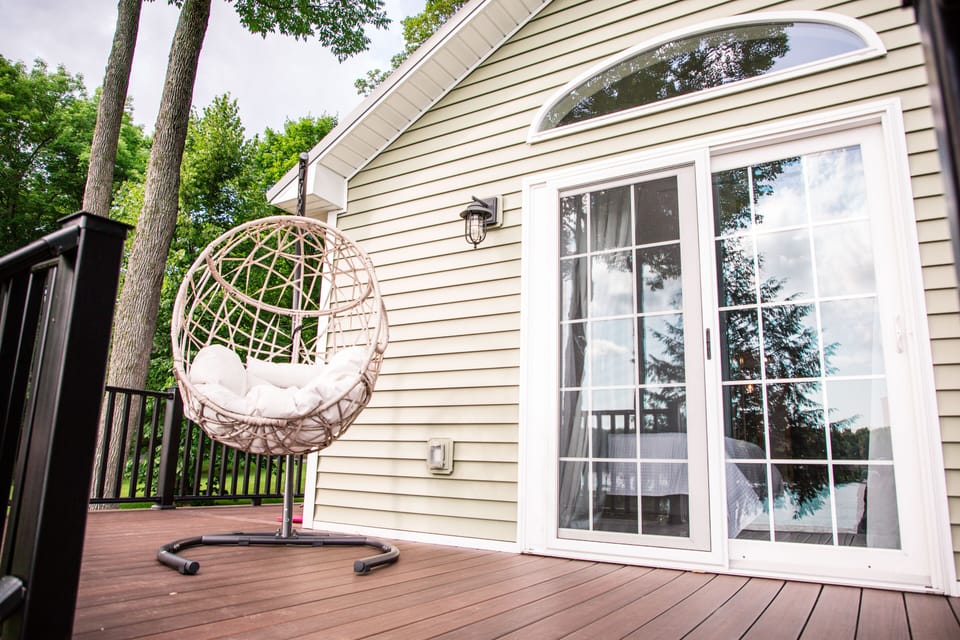 Lounge chair at the deck