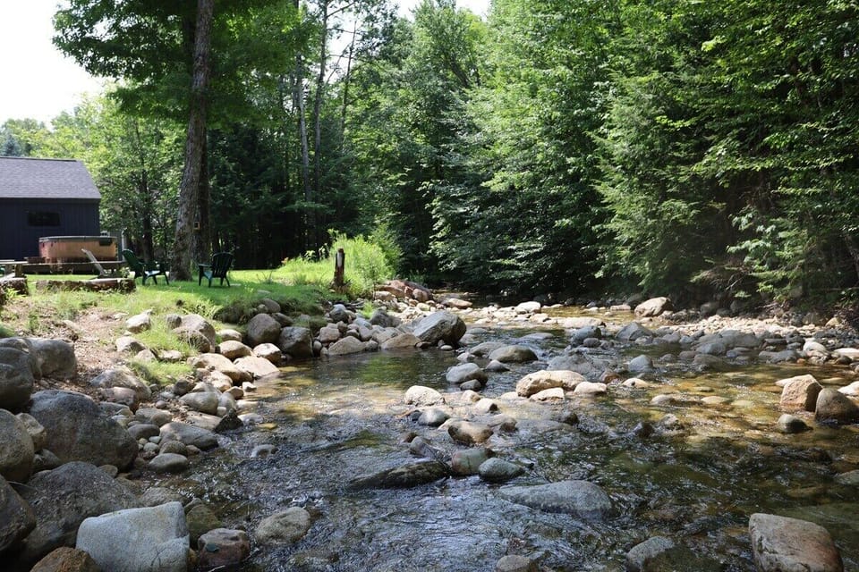 Downstream view of Property