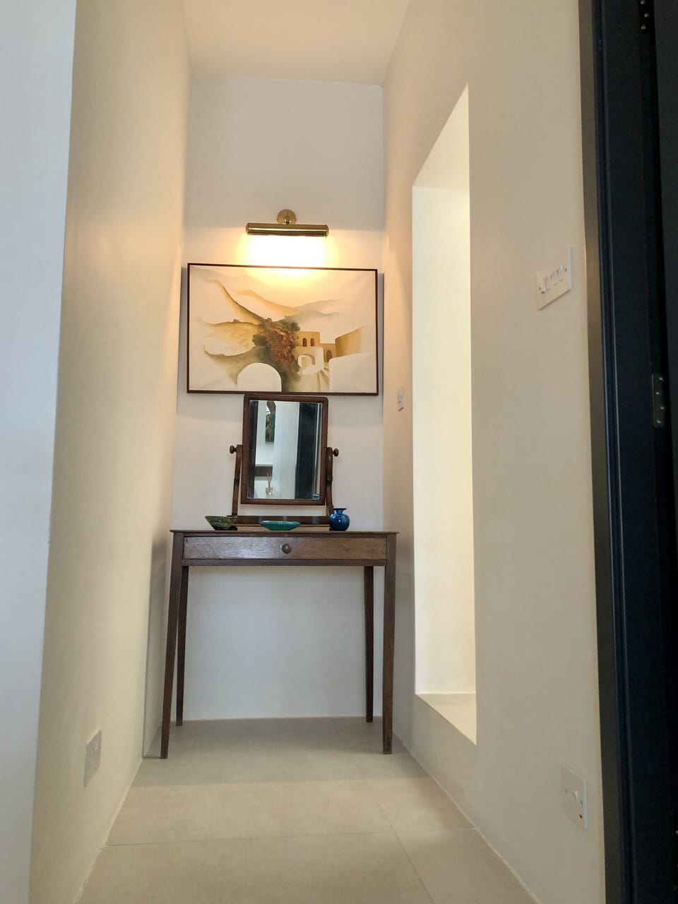 Leading to the top floor.